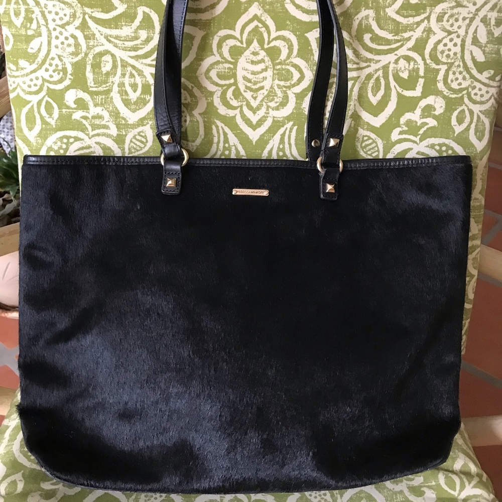 Rebecca Minkoff pony hair tote bag